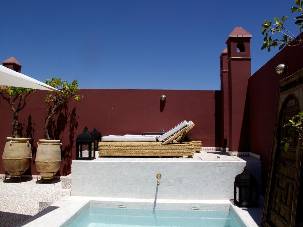 马拉喀什 蓝眸摩洛哥传统庭院住宅酒店 外观 照片